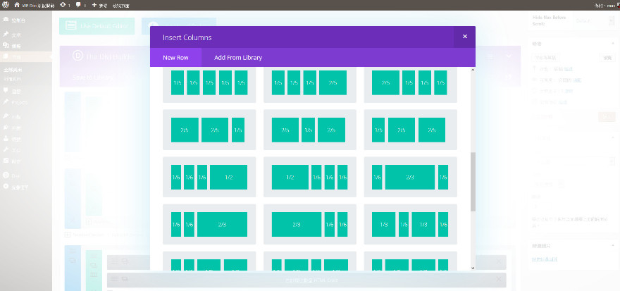 Divi Extended Column Layouts
